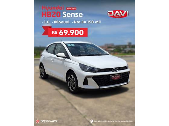HYUNDAI HB20 1.0 12V FLEX SENSE MANUAL